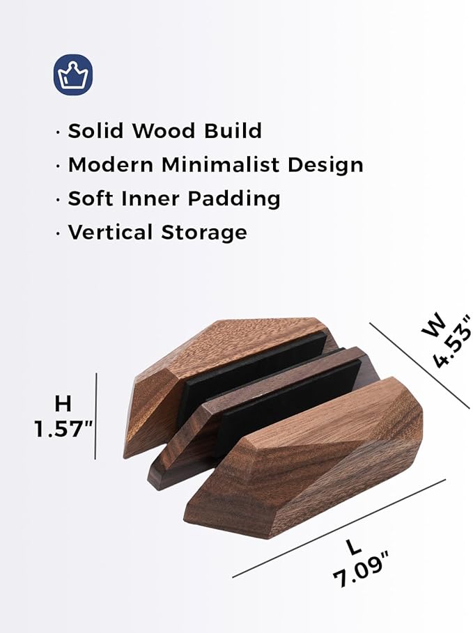 Dual Laptop Holder Adjustable Vertical Laptop Stand, 2 Slots MacBook Stand Wood,Wooden Laptop Stand,Vertical Laptop Holder for Desk, Widen Dock Fits All MacBook/Surface pro