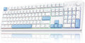 MechLands Vibe108 Full Size Mechanical Keyboard with Knob & Multimedia Buttons, Wireless Gaming Keyboard with 10000mAh Battery, RGB Backlits, 104 Keys Hot Swappable, Custom Driver (Cream Mint Switch)