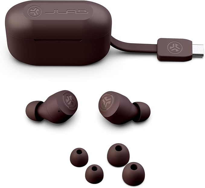 JLab Go Air Pop+ Tones True Wireless Earbuds, in Ear Bluetooth Headphones with Microphone, 35H Playtime, USB-C Charging Case, Dual Connect, EQ3 Sound, IPX4, 4975 C