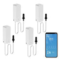 Smart Thermometer Hygrometer: WiFi Temperature Sensor with External Probe, Weather Function Thermometer Humidity Meter for Freezer, Aquarium, App Alert, Compatible with Alexa (Dual Detection 4PCS)