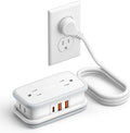 NTONPOWER 20W Travel Power Strip, Travel Essentials Cruise Approved Power Strip Non Surge Protector 4 Outlets 3 USB(1 USB-C) with 4FT Wrapped Extension Cord Flat Plug, Cruise Essentials 2026