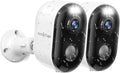 Armorcope Security Cameras Wireless Outdoor, Battery Powered 2k Color Night Vision, AI Motion Detection, IP66 Weatherproof, 2-Way Talk, SD/Cloud Storage, 2.4Ghz WiFi Cameras for Home Security(2 Pack)