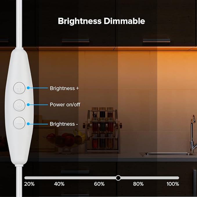 BTF-LIGHTING FCOB COB FOB LED Strip Lights 5V USB Powered 9.8FT 960LEDs Orange Color 8mm Width Dimmable CRI 90+ with 3M Tape Flexible High Density for 3D Printer TV Backlight PC DIY Decor