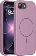 Miracase Magnetic for iPhone 17e Case & iPhone 16e Case, [Soft Anti-Scratch Microfiber Lining], Compatible with MagSafe, Silicone Shockproof Protection Phone Case for iPhone 17e/16e, Blackcurrant