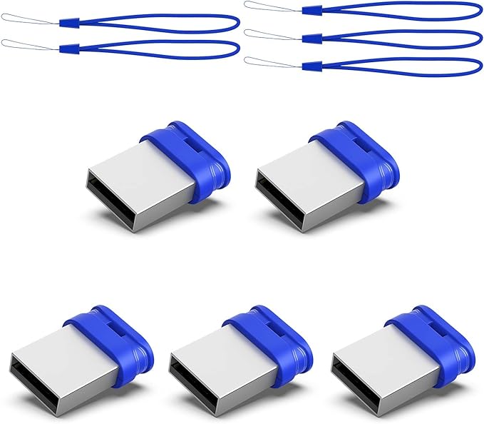 K&ZZ 64GB Flash Drive 5 Pack USB 3.0 Thumb Drive Jump Drive Plug and Play Mini USB Drive Memory Stick Portable Data Storage