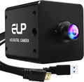 ELP 4K 60fps USB3.0 HDMI Camera H.264 Wide Angle High Speed UVC Lightburn Cameras for Computer Low Illumination Simultaneous Output PC Webcam M12 100° Web_Camera for Windows Linux Mac TV Projector