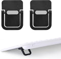 Penitue 2pcs Mini Portable Laptop Stand, Zinc Alloy Foldable Laptop Keyboard Riser Self-Adhesive Kickstand Invisible Computer Notebook Holder Lift for Desk Keyboards Laptops Support
