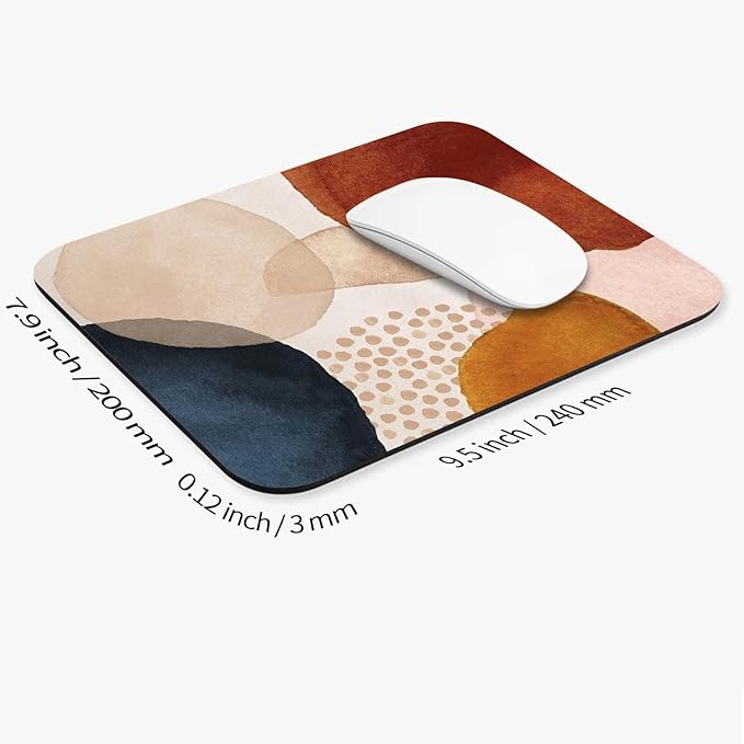 Square Mouse Pad Abstract Marble 2,Personalized Premium-Textured Custom Mouse Mat Design,Washable Mousepad Cloth,Non-Slip Rubber Base Computer Mouse Pads for Wireless Mouse