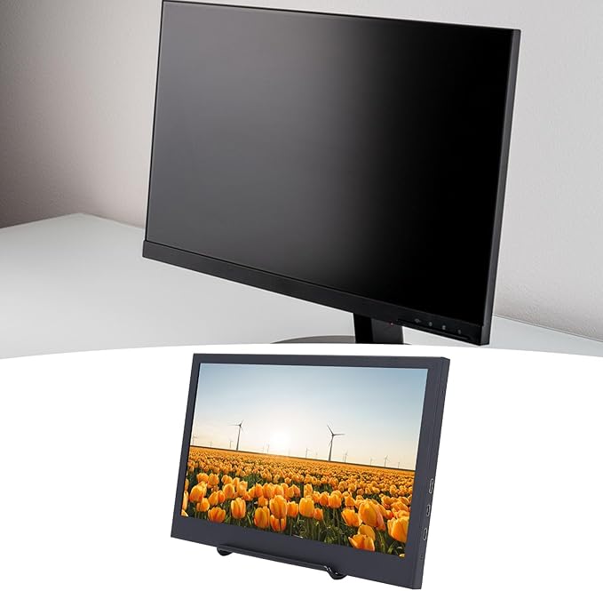 4K Portable Monitor, 11.6 Inch 1920x1080 FHD Laptop Monitor, Ultra Slim Type C Port and Micro HDMI Computer Gaming Display, for Computer, PC, Laptop, PS