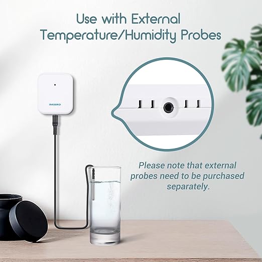 INKBIRD WiFi Thermometer Hygrometer 3 Pack with WiFi Gateway, Indoor Wireless Temperature and Humidity Sensor with App Notification Alert for Home, Greenhouse, Wine Cellar, Baby Room