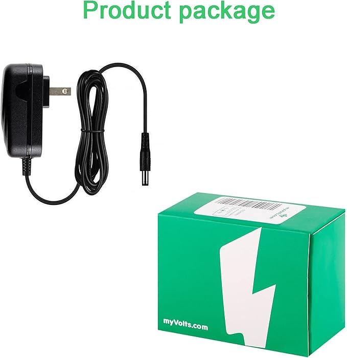 MyVolts 5V Power Supply Adaptor Compatible with LaCie Rugged 8TB RAID Shuttle External Hard Drive - US Plug - with Extension and Inline Switch