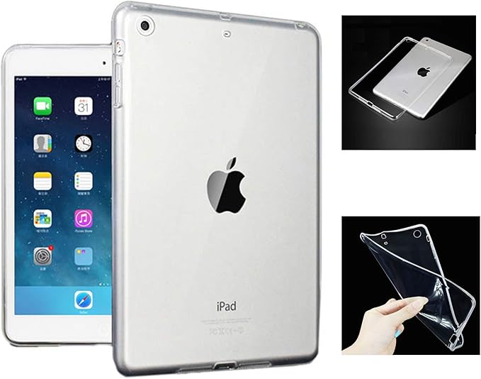 Clear Back Case for Apple iPad 10.2 inch iPad 9th/8th/7th Generation (2021/2020/2019) Transparent Slim Lightweight [Impact Resistant] [Corner Protection] Soft TPU Shockproof Cover, Clear