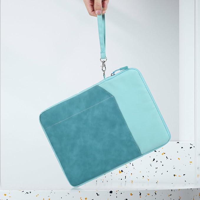 CAAORDKSO 9-11 Inch Tablet Sleeve Case for 11 inch iPad A16 / 11 inch iPad Pro M4 / 11” iPad Air M2 M3 / 10.2 10.5 10.9" iPad, Air 5/4/3, Tab S8/S9/A9+ 11", Amazon Fire Max 11/ Fire HD 10 tablet, Blue