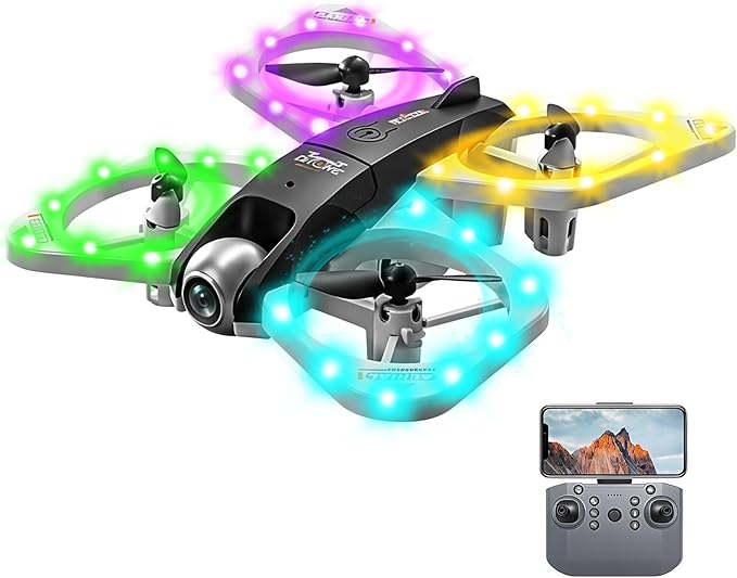 S3 WiFi FPV 6-Axis Gyro & 360° Flip Drone with 480P HD Camera for Beginners (White)