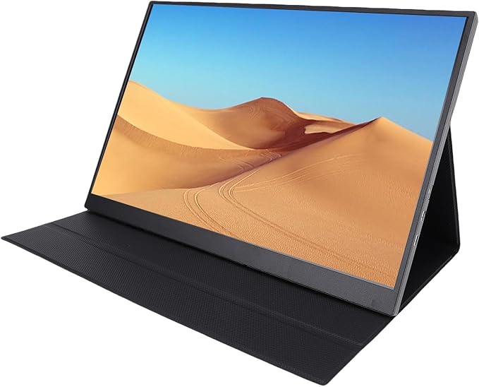 16 Inch Portable Monitor, 4K Ultra Slim USB C Display with 120Hz Refresh Rate and Dual Speakers for Laptop Smartphone PC Gaming