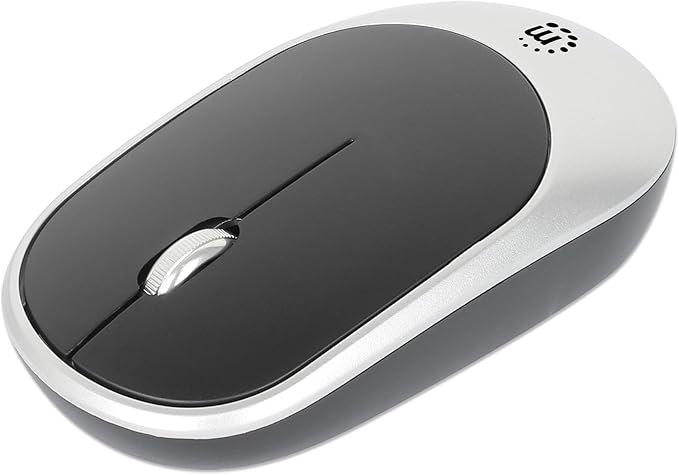 Manhattan Wireless USB Keyboard and Mouse Combo Set - Full-Size, Scissor Key Design, Quiet Typing, 1200 DPI Optical Mouse, Plug & Play Compatibility - 180788
