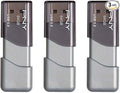 PNY 64GB Turbo Attaché 3 USB 3.0 Flash Drive,Grey (Pack of 3)