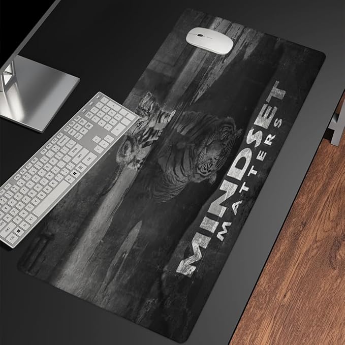 Inspirational Positive Quote Large Mouse Pad Hungry for Success Motivational Mouse Pads for Desk Success Hard Work Mouse Pads for Desktop Keyboard Pad XXL Mouse Pad for Office 31.5"X15.7"