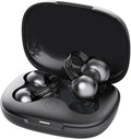 mojawa StarClip Open-Ear Wireless Bluetooth Headphones, Clip-On Earbuds with Soft Silicone Pads, 4D Panoramic Sound, IP54 Water-Resistant Ear Grips for Workout, Black with Silicone Pads