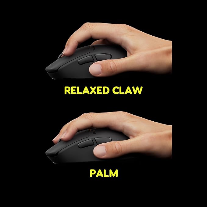 Pulsar Gaming Gears X3 Crazylight Wireless Gaming Mouse, Ultra Lightweight 1.51 oz (43g), Hybrid Ergonomic, Optical Switch, 32000 DPI, 750 IPS, XS-1 Sensor, 8k Compatible (Jet Black)