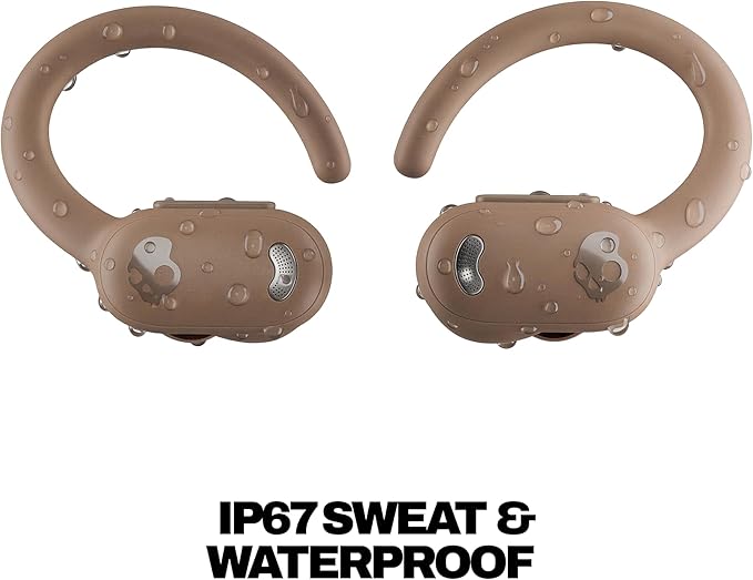 Skullcandy Push ANC Active Wireless Earbuds, Bluetooth Headphones, Noise Cancelling, 58 Hours Battery, Secure-Fit Over-Ear Hanger, Sweat and Waterproof, Microphone for iPhone Android - Primer
