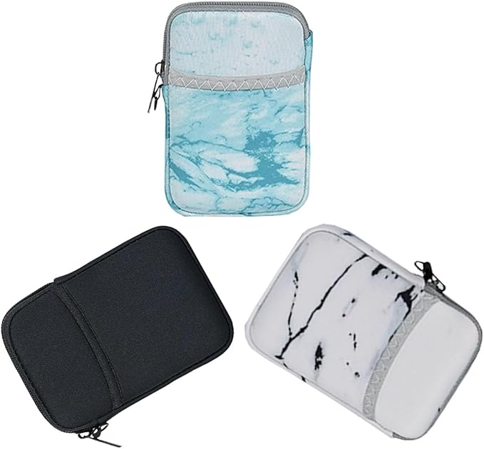 External Hard Drive Portable Carrying Case Waterproof Shockproof 2.5 inch Hard Drive Storage Carrying Bag for Seagate/WD/Toshiba/Maxone External Hard Drive(2-Pack) (Black + Marble Green)