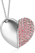USB 2.0 Flash Drive,Cute Romantic Heart Shape USB Memory Stick,Thumb Drive for Photos, Music, Files Storage (Pink, 32, GB)