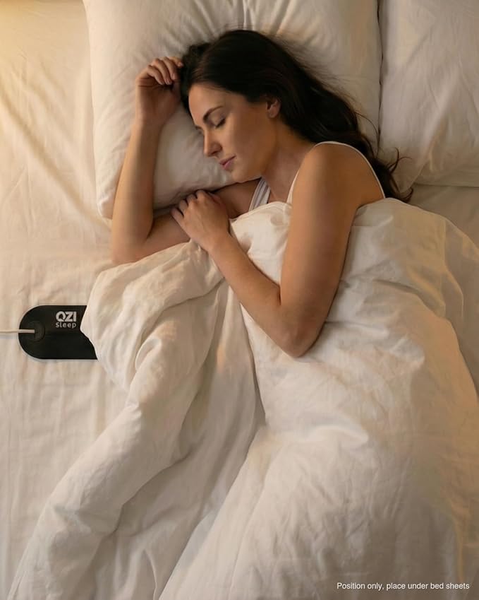 Non-Wearable Contactless Sleep Tracker & Sleep Monitor Device for Adults and Kids | No Subscription, Heart Rate, Breathing & Sleep Stage, Real-Time Monitoring, Smart Alarm
