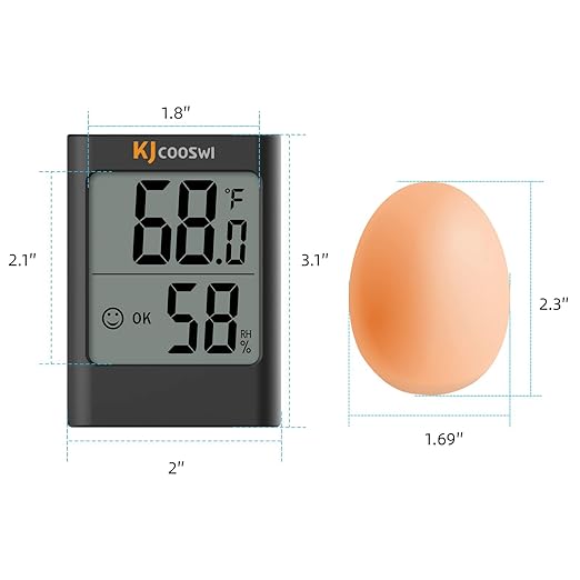 Humidity Gauge, 2 Pack Indoor Thermometer for Home Digital Hygrometer Room Thermometer and Humidity Gauge with Temperature Humidity Monitor AAA Battery Powered(Color: Black and White)