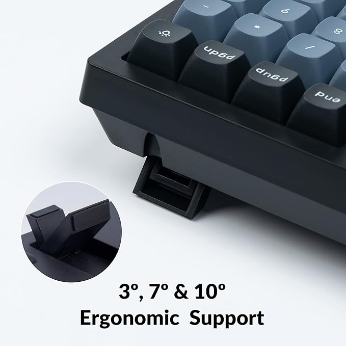 Keychron K4 Pro Custom Wireless Mechanical Keyboard, 100 Keys Hot-swappable QMK/VIA Programmable Macro with K Pro Silent Red Switch RGB Backlit Compatible with Mac Windows Linux - Black
