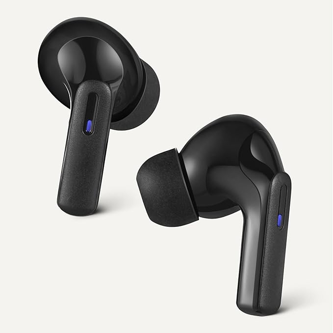 Amazon Basics Bluetooth Headphones True Wireless Earbuds IPX4Waterproof, in-Ear w/Mic,Charging Case, Black