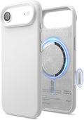 elago for iPhone Air Case, Premium Magnetic Silicone Case, Compatible with MagSafe, Liquid Silicone Material, Protective Cover, Shockproof, Slim Phone, 6.5 inch (White)
