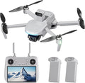 DealPrice Touch Screen Remote Drones with Camera for Adults 4k with Obstacle Avoidance, 3 Axis Gimbal Drone for Adults, GPS Auto Return Home, Follow Me, Long Range, High Wind Resistance, Rainproof, Time-lapse, Flash Lights, Zoom, SD Card Provided
