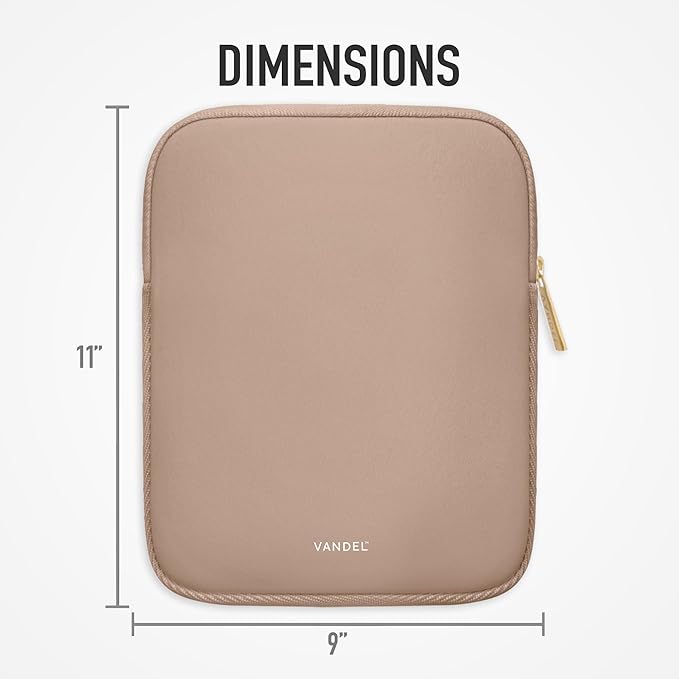 Vandel 9-11 Inch Tablet Sleeve, iPad Sleeve 11 inch Travel Pouch, Fits iPad Pro 11 Inch M4/ 10th Generation 10.9, 9/8th Gen 10.2/ Air 11" 5/4/3 10.9"/10.5", Pro 11 M2, Tab S8/S9