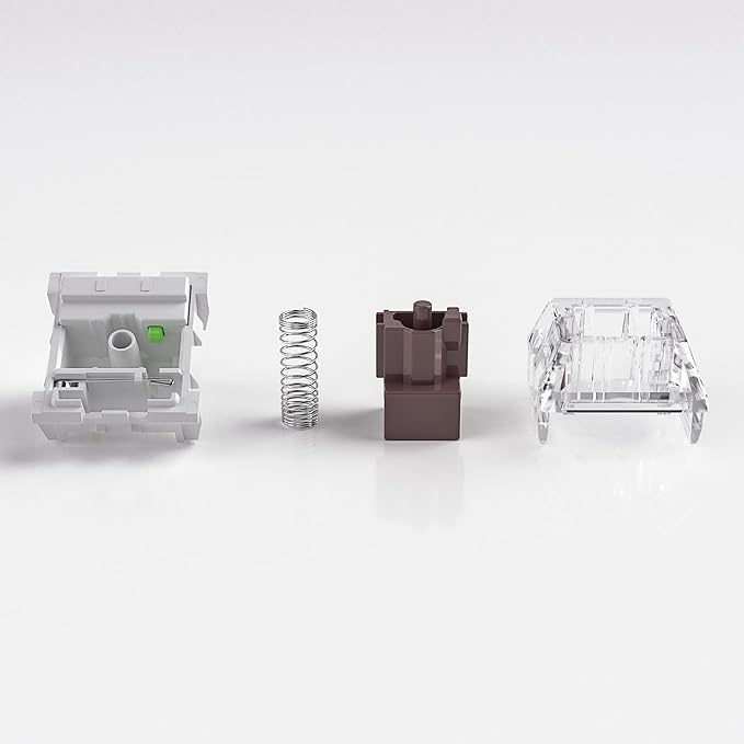 Box Brown Switches for Mechanical Keyboard,3-Pin 45gf Tactile/Factory Lubed/Dust&Waterproof Switches(Box Brown,36Pcs)