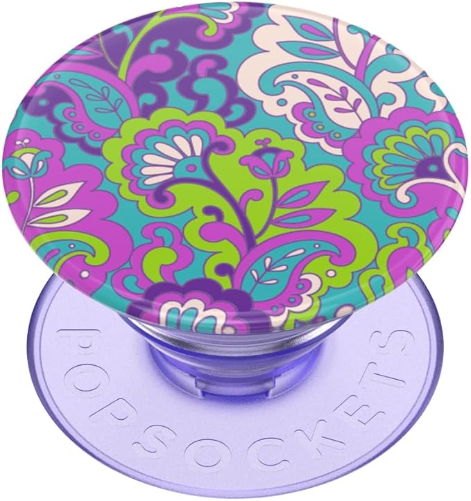PopSockets Adhesive Phone Grip, Holder, Phone Stand, Plant-Based - Purple Kamp
