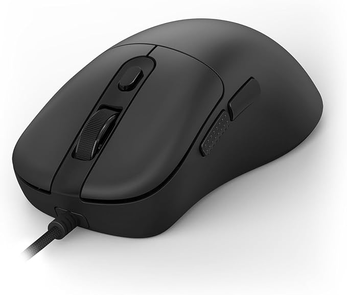 Redragon Wired Gaming Mouse, Lightweight Ergonomic Optical Mouse, 5 Adjustable DPI Up to 24000, 6 Programmable Buttons, Soft Braided Cable for Windows PC Gamers & Laptop - Black