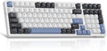 MageGee LIGHT100 Wireless Creamy Keyboard, Gasket Structure Hot Swappable, Tri-Mode 2.4G/USB-C/BT5.0 RGB Backlit Mechanical Gaming Keyboard for Win/Mac/PC, PBT Keycap, 4000mAh Battery, Blue