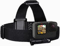 Head Strap Mount Compatible with GoPro Hero 13, 12, 11, 10, 9, 8, Hero 7 Black, 7 Silver, 7 White, Hero 6, 5, 4, Session, 3+, 3, 2, 1, Hero (2018), Fusion, Max, DJI Osmo Action Cameras