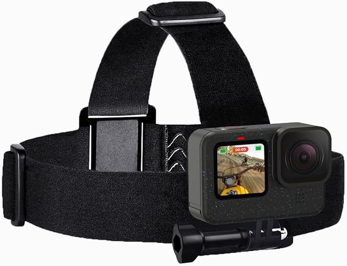 Head Mount Strap Chest Mount Harness Chesty Kit Compatible with GoPro Hero 13, 12, 11, 10, 9, 8, 7, 6, 5, 4, Session, 3+, 3, 2, 1, Hero (2018), Fusion, Max, DJI Osmo Action Cameras