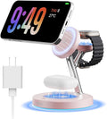 New 3 in 1 Charging Station for Apple Compatible with Magsafe Charger Stand for iPhone 17 16 15 14 13 12 Wireless Charging Station for AirPods Wireless Charger for iWatch Series