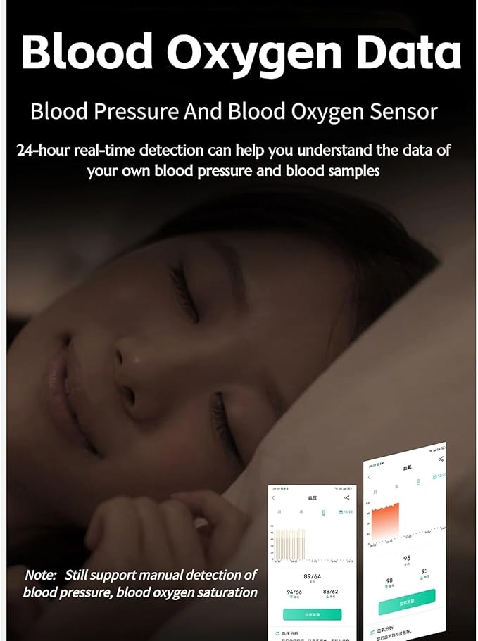Yoidesu Smart Health Ring for Women & Men, IP68 Wearable Fitness Ring with Sleep Monitoring Step Counting Camera Control Heart Rate Body Temperature (8)