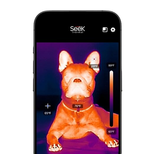 Seek Thermal - Nano 200 Thermal Camera for Apple iOS with USB-C Connector, iPhone Thermal Camera, High Resolution 200 X 150 Thermal Imager, 25hz Imaging Frame Rate, -4°F~626°F, iPhone 15 & 16
