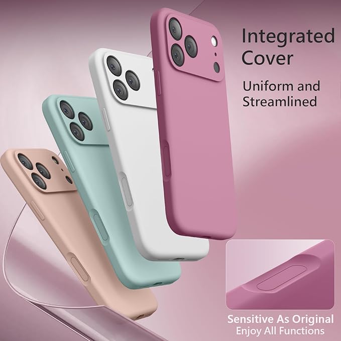 FireNova Magnetic for iPhone 17 Pro Max Case, Compatible with MagSafe, [Integrated Silicone Camera Control Button] [Camera Protection] Anti-Scratch Microfiber Lining Phone Case, 6.9", Lilac Purple