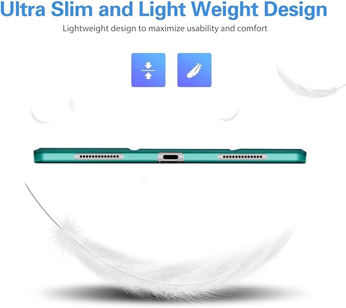 ProCase for iPad Pro 11 Inch Case 2022/2021/2020/2018(4th/3rd/2nd/1st Generation), iPad Pro 11" Slim Stand Hard Back Cover Shell Smart Folio Compatible with Pencil/Support Auto Wake/Sleep -Emerald