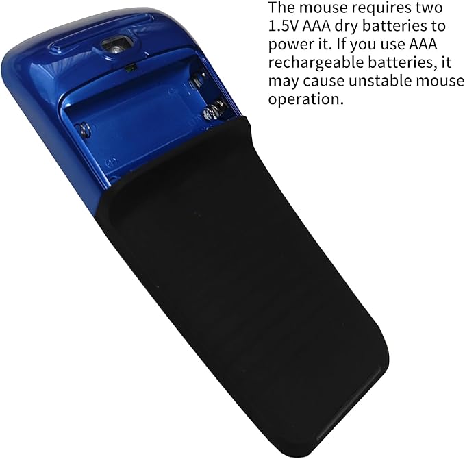 Bluetooth Arc Touch Travel Mouse Foldable Slim and Portable Mini Wireless Computer Mouse Folding Optical Mice for Microsoft Laptop Notebook Tablet - Black & Blue