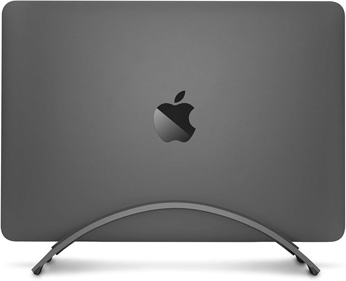 Twelve South BookArc for MacBook | Space-Saving Vertical Desktop Stand for Apple notebooks (Space Grey)*Not Compatible with M1, See Insert Option to Update/Upgrade*