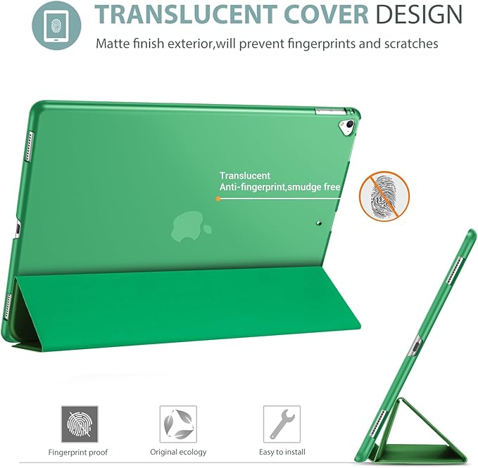 ProCase Smart Case for iPad Pro 12.9 Inch 1st and 2nd Generation (2015 and 2017 Model), Stand Cover Support Auto Sleep/Wake -Green