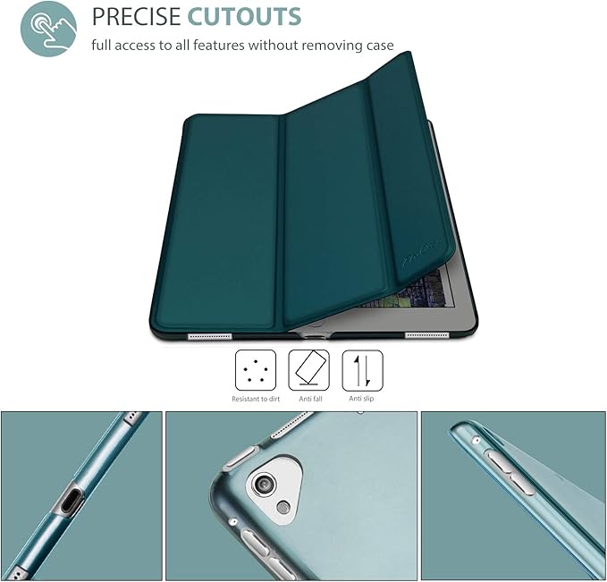 ProCase Smart Case for iPad Pro 12.9 Inch 1st and 2nd Generation (2015 and 2017 Model), Stand Cover Support Auto Sleep/Wake -Emerald