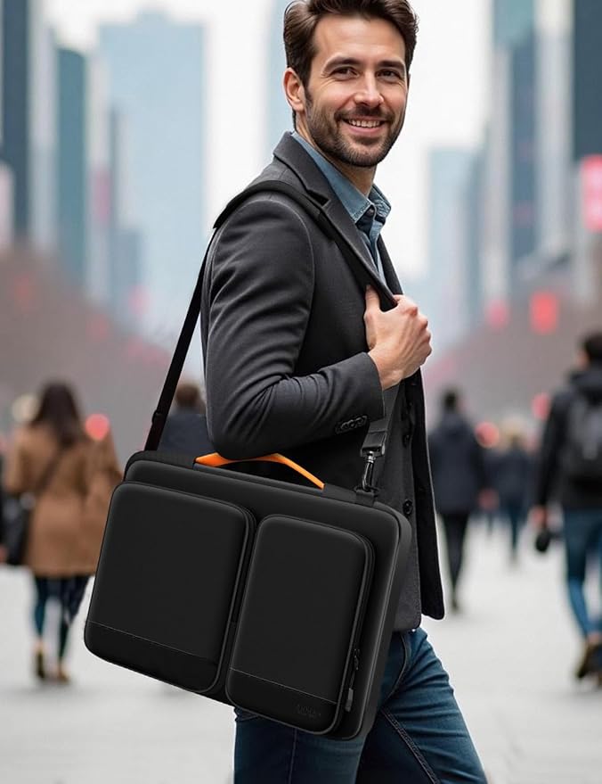 Alfheim Laptop Bag 15,6-16 inch Laptop Cover, 360° Protective Waterproof Shockproof Lightweight MacBook Pro 16 Notebook Briefcase, Compatible with ASUS Lenovo Dell Samsung